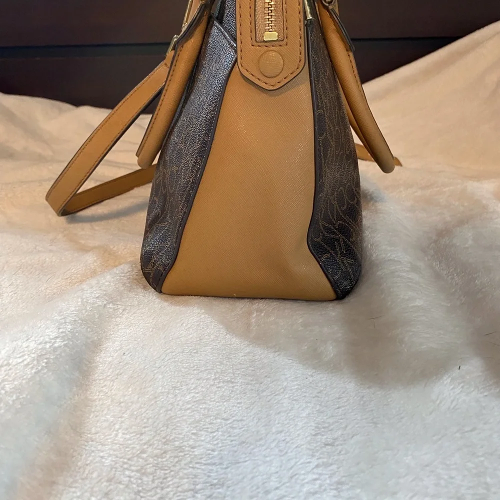 Calvin Klein‎ Tan and Brown Satchel